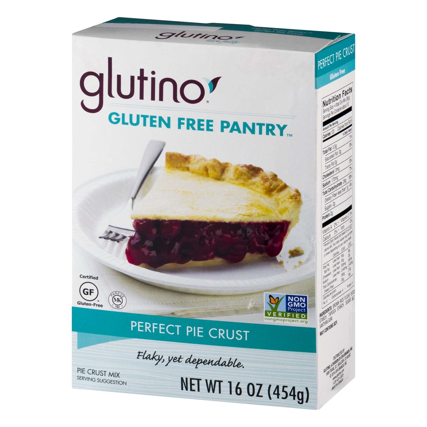 Glutino Gluten Free Pantry Perfect Pie Crust Mix 16 Ounce Boxes