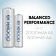 thumbnail image 2 of Baterías recargables Eneloop Panasonic BK-3MCCA4BA AA 2000mAh, 2 of 7