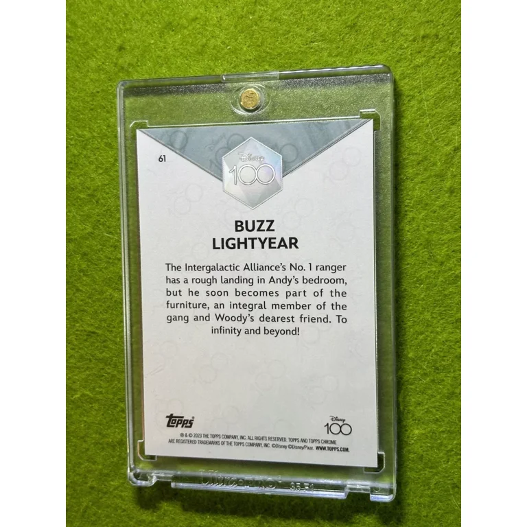Buzz LightYear DISNEY 100 PINK REFRACTOR # /399 Toy Story CARD