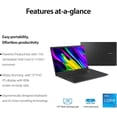 thumbnail image 5 of ASUS Vivobook 15 Laptop for Business and Student, 15.6 Inch FHD, Intel Core i5-1135G7, 12GB RAM, 512GB SSD, Windows 11 Pro, 10 Number Key, WiFi, HDMI, USB Type-C, Black, PCM, 5 of 5