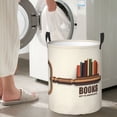 thumbnail image 5 of Fotbe Books Key To Knowledge Pattern Laundry Basket with Handles, Waterproof Large Laundry Hamper, Wash Bag for Corner Dorm, Rolling Laundry Basket with Handles-Small, 5 of 6