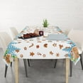 thumbnail image 6 of Christmas Tablecloth 60x84 for Rectangle Tables - Waterproof Holiday Decoration Table Cloth - Washable Wipable Fabric Table Cover for Kitchen, Indoor and Outdoor, 6 of 6