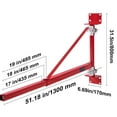 thumbnail image 2 of KFFKFF Electric Hoist Arm, Supports Up to 1320 lbs, Swinging Arm with Pole for Electric Hoist, Durable Steel Frame, Rotates 180°, Ideal for Workshop and Garage Use, 2 of 9