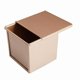 thumbnail image 2 of Square Toast Box Non-stick Water Cube Toast Mold-8772 8x7.5x6.5cm Gold Without Grain, 2 of 5