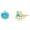 Blue, variant on Kate Spade New York Women's Gold Plated Metal Rise And Shine Stud Earrings (Perfect Pool)