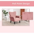 thumbnail image 6 of Hommow Mid Century Wingback Arm Chair,High Back Accent Chair,Pink, 6 of 7