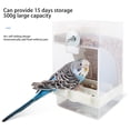 thumbnail image 4 of Comedero automático transparente para pájaros, comedero automático para semillas y comida, accesorios para jaulas de pájaros., 4 of 9