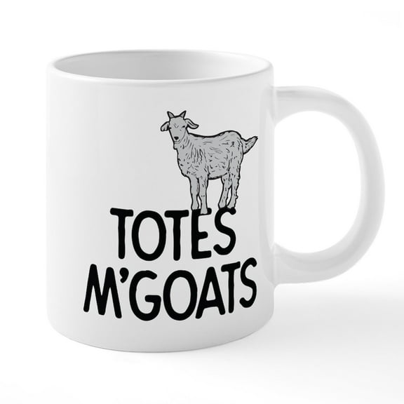 CafePress - Totes M'goats Mugs - 20 Oz White Ceramic Mega Mug