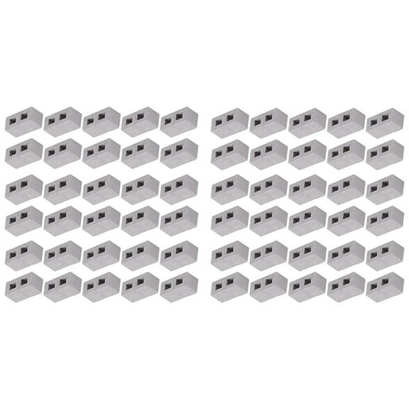 60 Packs Cinder Blocks 1/12 Scale Mini Bricks Concrete Miniature Tiny Landscaping Dollhouse Accessories