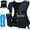 Black, variant on Running Hydration Vest for Women Men,Lightweight Breathable Hydration Pack with 500ml Soft Flask, Adjustable Chest Straps Reflective Backpack for Trail Running Marathon Race Jogging Cycling