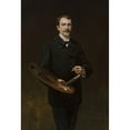 thumbnail image 2 of Tadeusz Ajdukiewicz 14x18 Black Ornate Wood Framed Double Matted Museum Art Print Titled - Self-Portrait with Palette, 2 of 5
