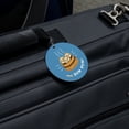 thumbnail image 5 of And Dim Sum Then Some Funny Humor Round Luggage ID Tag Card Suitcase Carry-On, 5 of 8