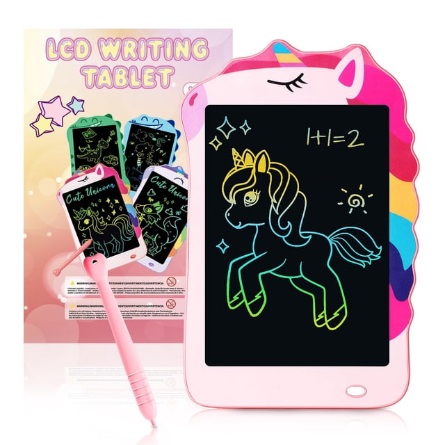 Pizarra LCD para escribir Decute Unicornio de 8,5" juguete educativo