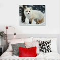 thumbnail image 5 of ARISTURING Fox In Snow Winter Canvas Decorative Painting Poster Home Decor Art HD Pictures Bedroom Living Room Wall Art 16x12in, 5 of 6