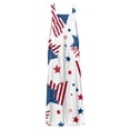 thumbnail image 6 of Iaqnaocc 4th Of July Outfits for Women Patriotic American Flag Stars Jumpsuits for Women Festival Sleeveless Wide Leg Summer Adjustable Strap Plus Size Jumpsuits Rompers Blue L, 6 of 6