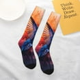 thumbnail image 5 of Balery Vibrant Hummingbird Watercolor Art Printed Novelty Socks Men's Women's Crew Socks Sports Socks Knee High Socks Cotton Socks Quirky and Cool Socks, 5 of 9