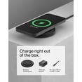 thumbnail image 4 of Belkin Magnetic Wireless Charging Pad 15W - MagSafe-Compatible Qi2-Certified Wireless iPhone Charger for Apple iPhone 16, 16e, 15, 14 Series, AirPods w/Non-Slip Base, Power Supply Included - Black, 4 of 8