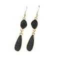 thumbnail image 1 of Sonducket 1 par de pendientes colgantes, accesorios de joyería elegantes, suministro a juego de ropa, regalos femeninos, pendientes de aleación chapados Ropa, zapatos y accesorios Miscelánea Negro Sonducket AP009626-03B, 1 of 6