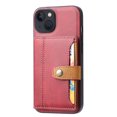 thumbnail image 4 of Elehold Clasp Wallet Case for iPhone 14 Pro 6.1 inch Ultra Slim PU Leather+Soft TPU Shockproof   with Kickstand Folio Flip Card Cash Slot Full Body Protection Case,Red, 4 of 6