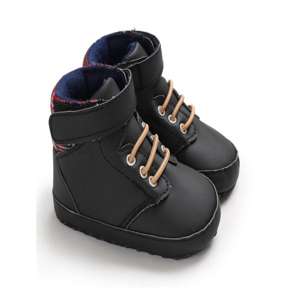 Autumn Baby Boys Breathable Patchwork Design Anti-Slip Shoes Sneakers Toddler Soft Soled First Walkers