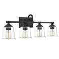 thumbnail image 4 of Quoizel Nicholas 4-Light Bathroom Vanity Light in Earth Black, 4 of 5