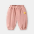 thumbnail image 2 of Povozer Toddler Baby Boys Girls Sweatpants Elastic Waist Bottom Pants Newborn(Pink,6-12M), 2 of 4