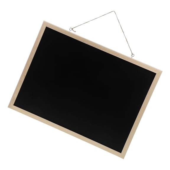FRCOLOR Rustic Style Wooden Chalkboard Sign for Wall Lanyard Chalkboard Small Hanging Blackboard 40x30cm Hanging Memo Board Sign