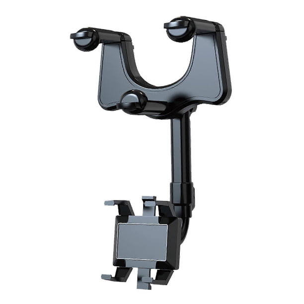 Car Rearview Mirror Phone Mount 360 Degree Rotation Cell Phone Holder Universal Fit for Car