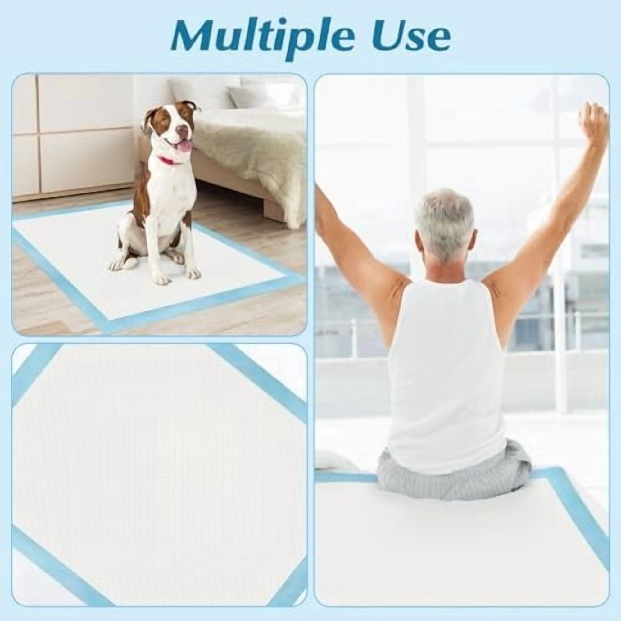 Super Absorbency Disposable Leakproof Underpads with Quick Drying for Baby, Adults, Puppy, Dog Bed Pee Pads, Extra Large, XXL Incontinence Pads, 30” x 36”, 50 Count