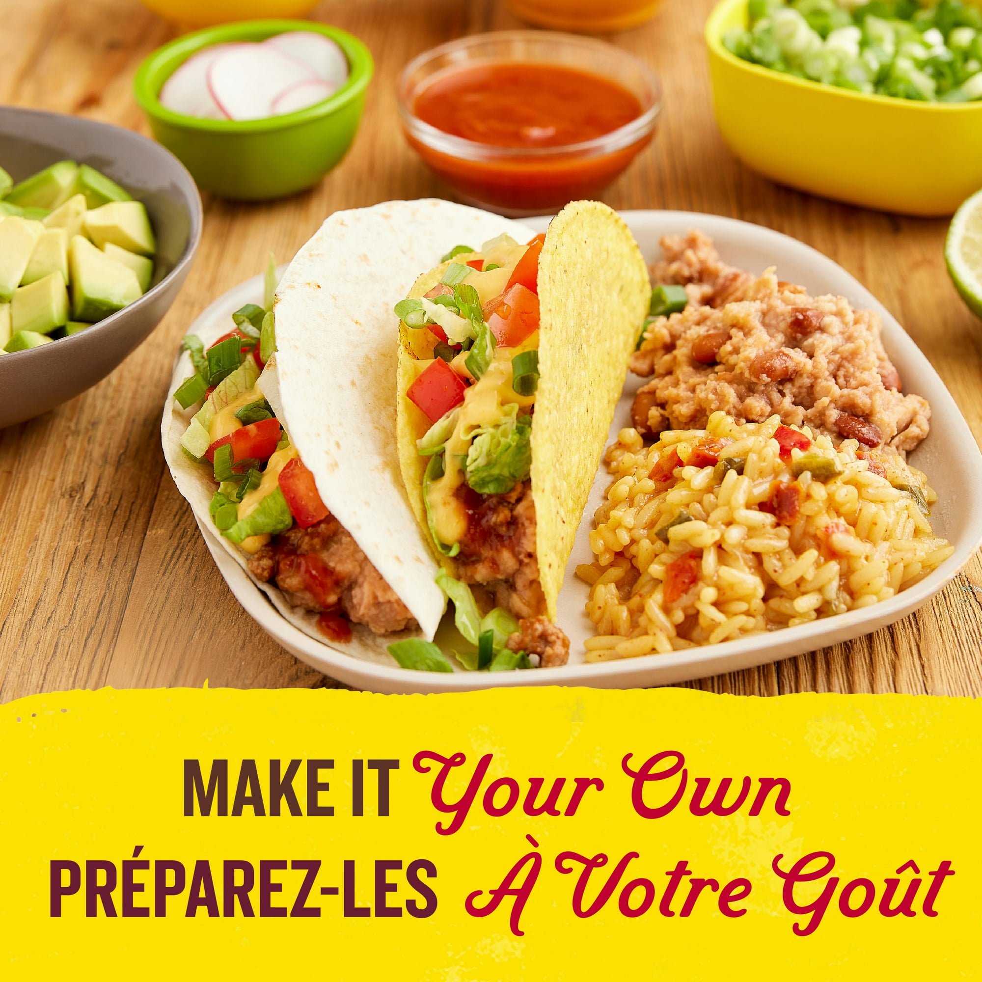 Old El Paso Hard Soft Taco Dinner Kit, 340 g, 340 g