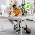 thumbnail image 2 of Ecotex Hard Floor Rectangular Chairmat Hard Floor - 60" Length x 48" Width x 0.10" Thickness - Rectangle - Clear, 2 of 7
