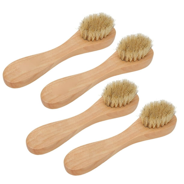Cepillo de Limpieza de la Cara, MasAJE 4pcs Cepillo ExfoliANTE CABLO Suave Ergonímico para Viajar en Casa