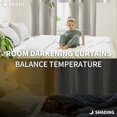 thumbnail image 3 of Sage Green Eucalyptus Leaves Blackout Curtains for Bedroom, Weeping Floral Summer Botanical Thermal Insulated Kitchen Drapes with Grommets, Light Blocking Window Treatment, 2 Panels 52" x 45", 3 of 7