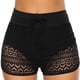 thumbnail image 5 of sweethay Pantalones de baño informales de cintura alta para mujer, pantalones de baño para tomar el sol, bañador transparente para mujer, Traje de baño SG, 5 of 6
