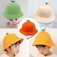 thumbnail image 5 of Sombrero de pescador para niños de 1 a 6 años con circunferencia de la cabeza de 50 a 52 cm, sombrero de lavabo para niños y niñas, lindo sombrero para el sol de dibujos animados, 5 of 5