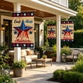 thumbnail image 4 of Vintage Garden Yard Flag, 18.5x12.5 inch, Double Sided Retro Patriotic American Flag Printed Craft, for Yard Ornament, Outdoor Lawn Decor, Holiday Courtyard Layout, 4 of 6