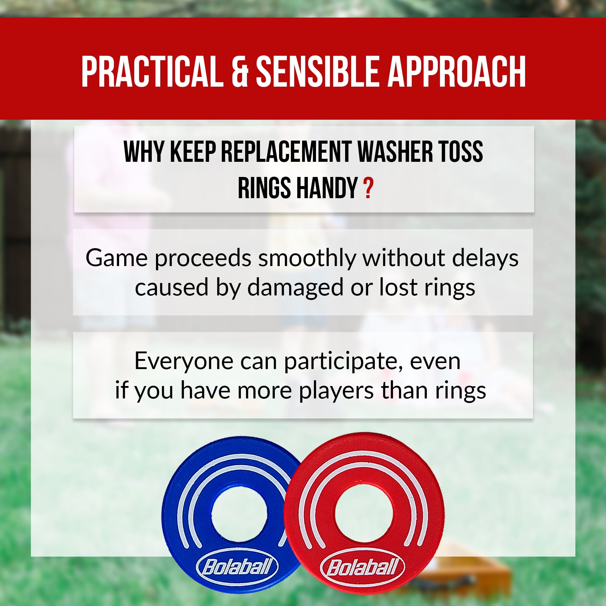 Bolaball: Washer Ring Toss Giant Outdoor Game