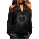 thumbnail image 2 of ICHUANYI Liquidación Mujer Manga larga Encaje Ahueca hacia fuera Hombro frío Camisas casuales Fuera del hombro Jersey Suelta Brillante Lentejuelas Blusa Túnica Tops ICHUANYI WER202308231071, 2 of 7