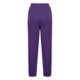 thumbnail image 4 of IWRICH Sweatpants Women Baggy Cross High Waisted Petite Sweat Pants with Pockets Lined Joggers Loose Jogger Pants Purple M, 4 of 7