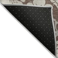 thumbnail image 4 of HomeRoots 599871 8 x 10 ft. Brown & Beige Floral Washable Indoor & Outdoor Rectangle Area Rug, 4 of 5