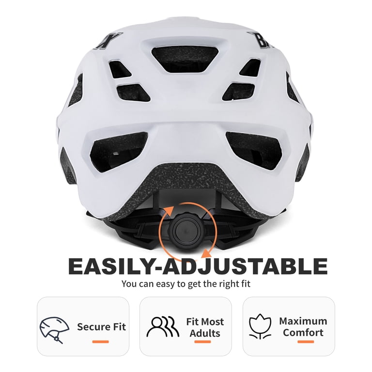 BATFOX MTB Mountain Adult Youth Bike Helmet for Men Women CPSC/NTA Certified,Lightweight,Adjustable for E-Bike,Trail,CyclingM,White) - Walmart.com BATFOX MTB Mountain Adult Youth Bike Helmet for Men Women CPSC/NTA Certified,Lightweight,Adjustable for E-Bike,Trail,CyclingM,White) - Walmart.com