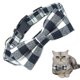 thumbnail image 1 of Collar ajustable para mascotas con lazo a cuadros, 1 of 5