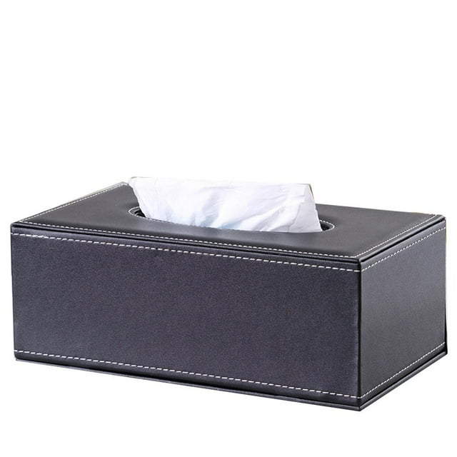 Papel higiénico de cuero para el hogar, suministros para habitaciones, negro liso