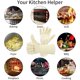thumbnail image 5 of Guantes universales para barbacoa: resistentes al calor hasta 500 °C para asar, hornear, cocinar en la chimenea y cocinar, 5 of 5