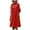 Red, variant on Shirt Dresses for Women Trendy Color Block Lapel Button Up Dresses Long Sleeve Loose Fit Knee Length Dresses Casual Work Dresses Midi Dresses with Pockets Black L