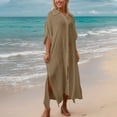 thumbnail image 5 of MaFYtyTPR Bikini Cover Up Tops Women's Solid Color Sexy Cut-Out Beach Bikini Swimsuit Smock, 5 of 5