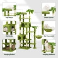 thumbnail image 2 of Torre para Gatos Meecal de 195 cm para Gatos Grandes con Poste Rascador y Hamacas, 2 of 7