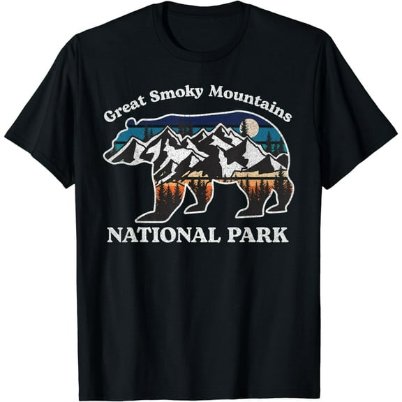 Great Smoky Mountains National Park Bear Hiking Souvenir T-Shirt