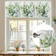 thumbnail image 7 of Impressionist Style Valances for Windows, 42 x 18in, Modern Style Green Breach Rod Pocket Kitchen Valance Curtain Light Filtering Window Treatments for Living Room Bedroom, 1 Panel, 7 of 7