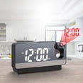 thumbnail image 4 of Reloj despertador de proyección en el techo, reloj digital LED para dormitorio, cargador USB, proyector de 180 °, 12/24H, DST, reloj despertador eléctrico fuerte para niños, adultos, anciano, 4 of 5
